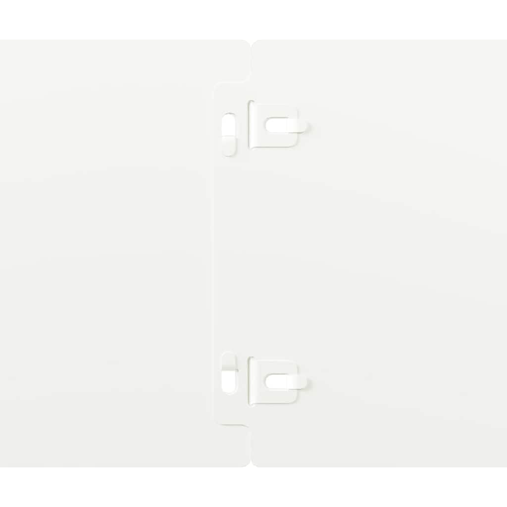 Lot de 10 bordures de pelouse - Blanc - 15 x 103 cm - En acier laminé à froid - Bordure et délimitation de pelouse - Flexible - Système de connexion facile sans outils