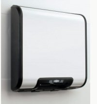 B-7120 Bobrick Trimline, Surface Mounted Warm Air Hand Dryer, White Finish.