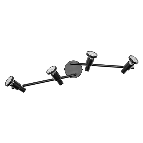 Ledvance Led Spot Gu10 4 X 3,4 W, 920 Lm, Nero, Temperatura Di Colore 2.700 K, Colore Della Luce Bianco Caldo, Design Senza Tempo, Lampada Led Sostitu