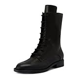 Wansseny Women Round Toe Lace up Ankle Boots Block Low...
