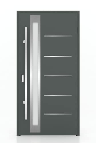 Puerta de Entrada Valencia 980 mm x 2070 mm Apertura Izquierda (Gris Antracita)