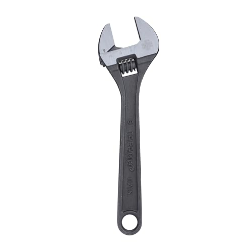 Taparia 1171-8, 8-Inch (205 mm) Adjustable Spanner - Forged Chrome Vanadium Steel with Precision Jaws and Insulated Grip, 26mm Jaw Opening for Tighten