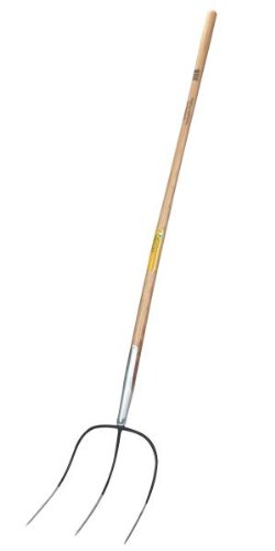 Kerbl Heugabel 3955 mit 135 cm Eschenstiel mit 3 Zinken, 37 x 32 cm