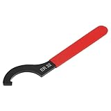 CLAHJQX ER32 Coilover Spanner Wrench, Carbon Steel C-Shape Shock Spanner with Non-slip Handle, C Hook Wrench Tools for Collet Chuck Lathe Clamping Nut CNC ER 32