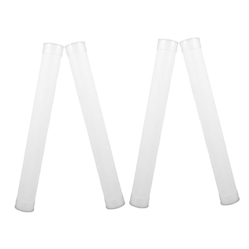 TOPPERFUN 4 piezas Tubos de Almacenamiento Plásticos con Tapa Tubos Multiusos para Documentos Pósteres y Costura Envases Resistentes para Oficina y Viaje Longitud