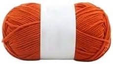5 Rolls 4-Ply Milk Cotton Yarn for Crocheting 50g Worsted Blend(44)