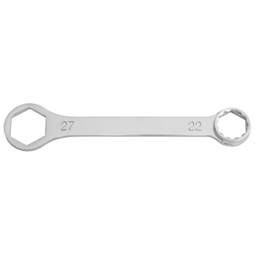 Image of TUSK Racer Axle Combo Wrench 22mm /27mm Includes 13 /16 inch for 2-Stroke Plug Removal