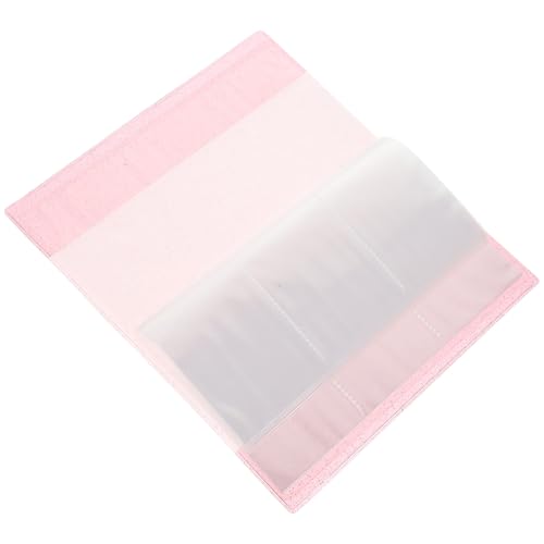 POPETPOP Álbum para Tarjetas de Visita y Entradas 84 Fundas de PVC y Ds Organizador Multifuncional de Gran Capacidad Color Rosa Brillante Adecuado para Coleccionistas y Regalos