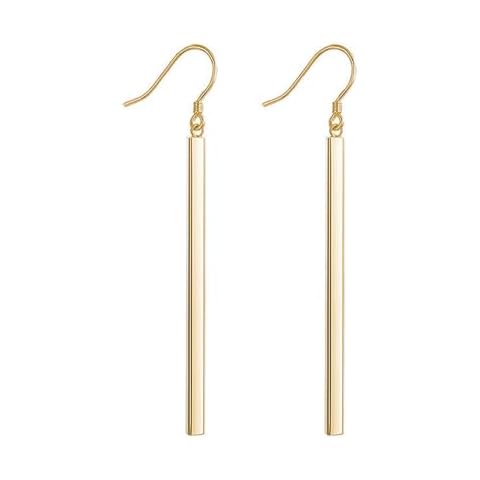 Fashion Bar Earrings Gold Plated Simple Bar Drop Dangle Earrigs for Women Cover