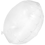 HOMSFOU 透明空気入れクッション 丸型キャンプ用枕 PVC素材採用 膨らませて持ち運べるアウトドア 車内用ソファクッション