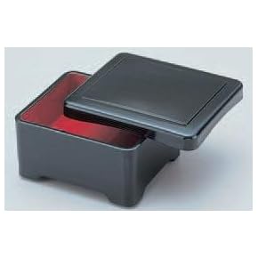 10個セット　 耐熱木目丼重　黒内朱　蓋付　耐熱　うな重 丼重 黒内朱 ｜ 四季折々のおしゃれな和食器通販サイト