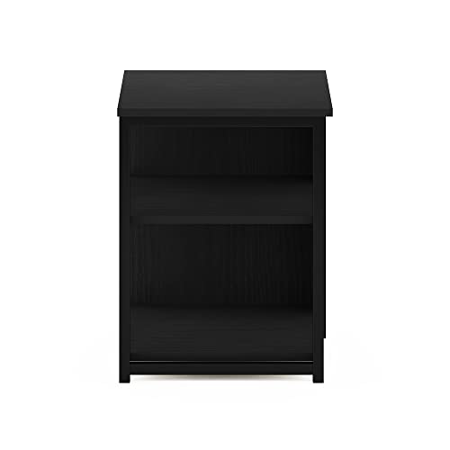 Image of Furinno Camnus 3-Tier Metal Frame Side Table, Open Shelf, Dark Americano