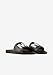 Armani Exchange Men's Logo Slide Sandal, Black MI-NY, 7