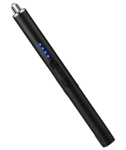 Encendedor eléctrico flameless recargable USB negro miniatura 1