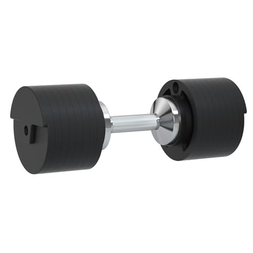 Image of SNODE AD80 Drop Proof 80 lbs Adjustable Dumbbell Set -Exhaustion Training Weights Adjustable Dumbbells with Cast Iron Plates and Cradle, Knurled Handle, Fast Adjust, Compact Home Gym Equipment for Bench & Press