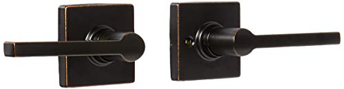 Schlage j10-sol-col Solstice Passage Tür Hebel Set mit dekorativer Colton Trim, Aged Bronze Cover