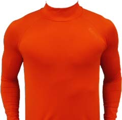 Earls Court(アールズコート) ハイネックロングインナーシャツ 長袖 【EC-01】 ORANGE S