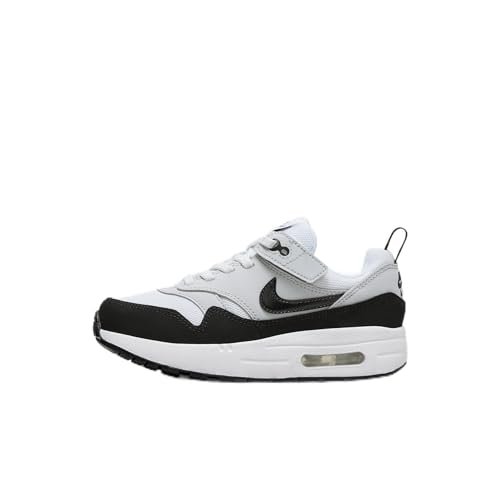 Nike Air Max 1 EasyOn Little Kids' Shoes (DZ3308-106, White/Pure Platinum/Black) Size 8