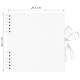 Remowith 20,5 x 20,5 cm 40 Seiten DIY Scrapbook Fotoalbum Hardcover Kraft Blankose Erinnerungsbuch für Hochzeit Jubiläum Familie Baby Weiß