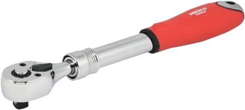 Image of NEIKO 03067A 3 /8-Inch-Drive Extendable Ratchet Handle, 72-Tooth Reversible Ratcheting Feature, Extends 8 1 /2 to 12 3 /8 Inches