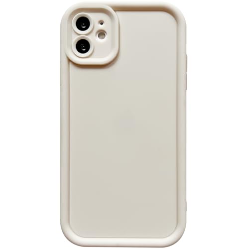 Image of Puxicu Slim Case for iPhone 11, Enhanced Camera Protection, Shockproof Skin-Friendly Touch Soft Case Cover for iPhone 11 Phone 6.1 inch, White