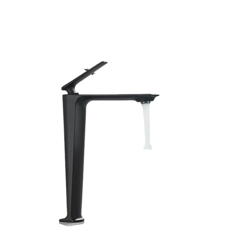 Grifo de lavabo cromado con mezclador monomando de agua fría y caliente 4
