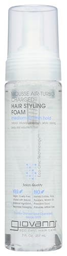 Giovanni Hair Styling Foam Natural Mousse - Air Turbo Charged, 7 Ounce - 6 per case.