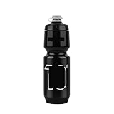 WRVASOZLC Bicycle Water Bottle Large Capacity Bike Bottle PP5 Leak-Proof Cycling Outdoor Sports Squeeze Out Fitness 750ML Leak-proof(Black1)