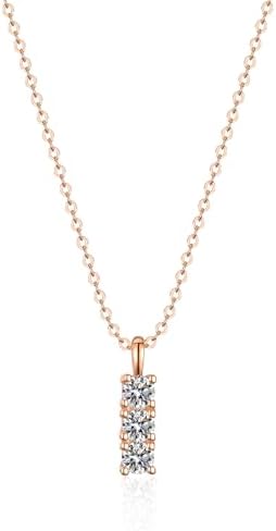 14K Gold 1ct.t.w. VVS1 D-Color Diamond Square Pendant Necklace fo...