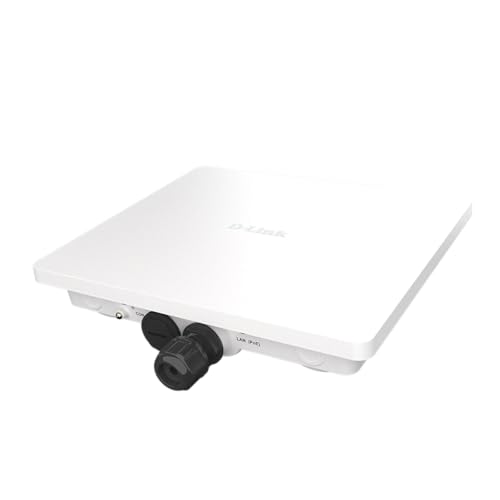 Image of D-Link Nuclias Connect AX3000 Wi-Fi 6 Dual Band PoE Outdoor Access Point Compact with 2.5GB Ethernet Port (PoE+) Design Wall Ceiling Mountable (DAP-X3060OU)