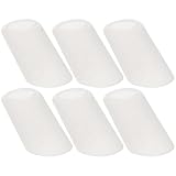 OFFIGAM 6 Stück Tropfsichere Silikon Ausgusskappen für Teekannen Hitzebeständig Auslauf und Verbrennungsschutz Weiß Praktische Ausgießschutzabdeckung für Küchenalltag