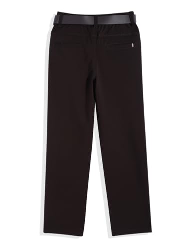 Image of CAVIO Boys Stretchable Solid Regular Fit Trousers with Belt