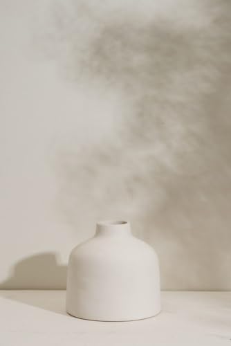 Image of PUREZENTO Moonlight Vase Black and White Set of 3 Matte Finish Ceramic Designer Flower Vase for Home Decor Centre Table Room Side Corner