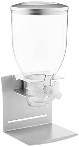 Zevro KCH-06153 Indispensable Professional Dry Food Dispenser, Single Control, Stainless Steel, Silver