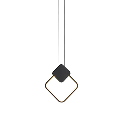Lustre LED moderne nordique noir pour suspension de bar et restaurant