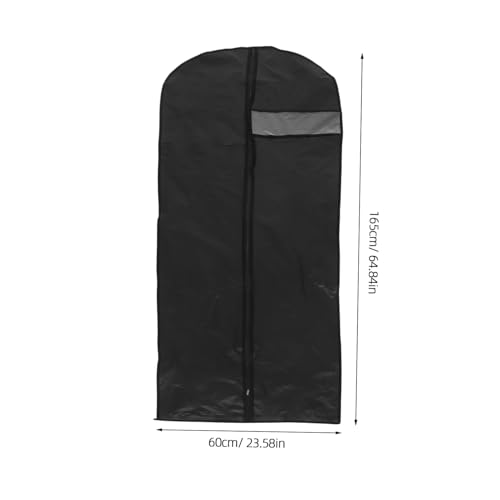 Zipper Garment Bag for Travel and Closet Storage Hanging Clothes Cover Heavy Duty Suit Bag for Coats and Jackets Black2