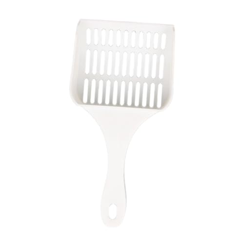 KESYOO Cat Litter Shovel Scoop for Litter Cleaning Cats Tidy Self Portable Easy Kitten Sand Shovel Pet Litter Shovel Cat Poop Shovel Poop Filter Shovel White Pp