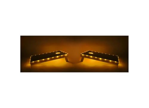Image of BrightzBrightz TossBrightz Red Led Cornhole Lights Led Corn Hole Lights Cornhole Led Lights for Hole and Board Corn Hole Board Light Kit Light Up Cornhole Set Glow in The Dark Cornhole Board