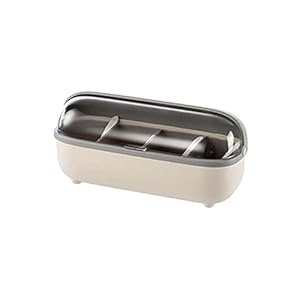 Spice Box Four Compartment Creatment Spice Box,met lepels,geschikt voor keuken.1 stuk Kruiden potten WSYGHP (Color…