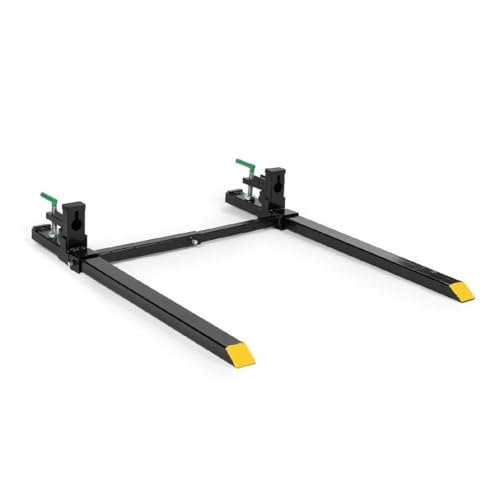 Titan Attachments Clamp-On Pallet Forks (Stablizer Bar, Light Duty 60 inch)