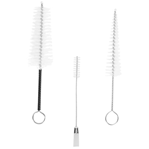 Milisten 3pcs Universal Flute Cleaning Brush for Clarinet Saxophone Non-s Scratch Brush Stainless Steel Nylon Material