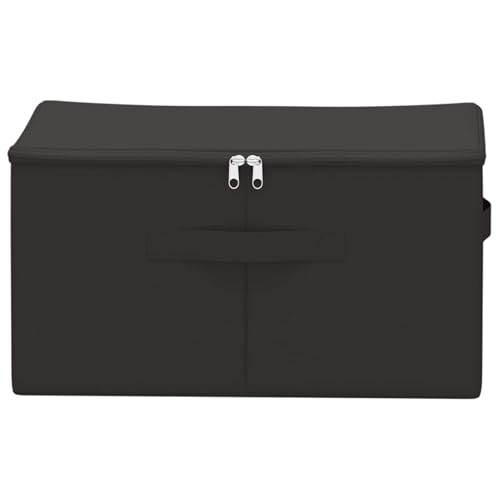 Boîte de rangement pliable 2 compartiments en tissu non tissé - 5