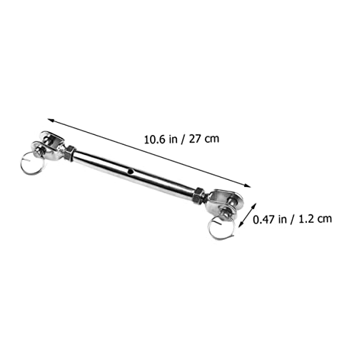 Tensor de acero inoxidable para cable, resistente, ajustador de cuerda miniatura 7