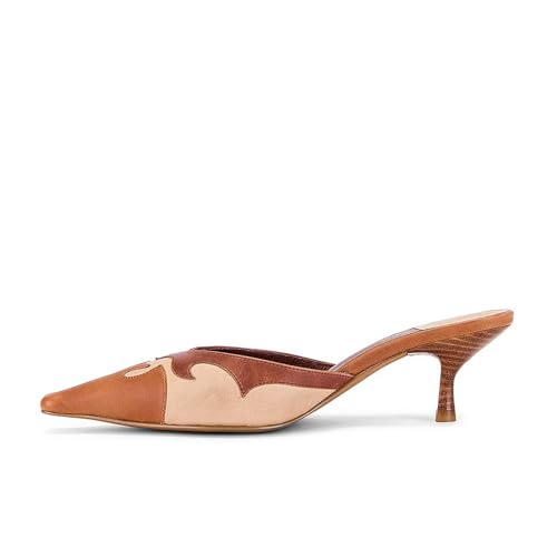 Kitten Heel Pumps for Women Slingback Heels Pointed Toe Slip on Slides Mules Dress Wedding Party Shoes3