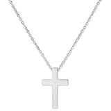 Trendhim Kreuzkette Herren | Klassische Edelstahl Halskette mit Kreuz Anhänger, 90 cm...