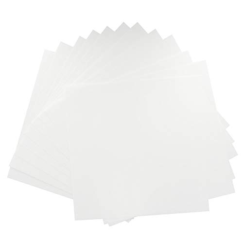Sofecto Lot de 12 feuilles de pochoirs vierges 30 x 30 cm d'épaisseur 7 mil de feuilles de pochoirs carrées en Mylar pour machines à découper et à faire votre propre pochoir Cover