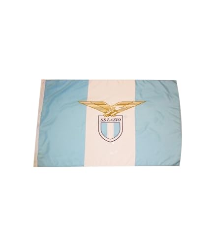 Sfiziosa Bandiera Tifoso Stadio Bianco Azzurro Lazio calcio misura 100x140.Materiale Poliestere (Asta non compresa)