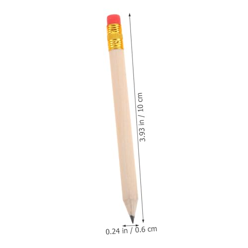 Set de 50 lápices de madera con borrador rojo miniatura 2