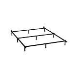 Hafenpo Metal Bed Frame - Sturdy Platform Bed Frame Heavy Duty Non-Slip Bed Frame Black Twin(XL) Bed