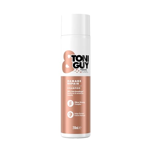 Image of Toni & Guy Professional Damage Repair Shampoo, With Keratin Active Technology, Strengthening & Nourishing for Dry, Brittle & Damaged Hair, 250ml